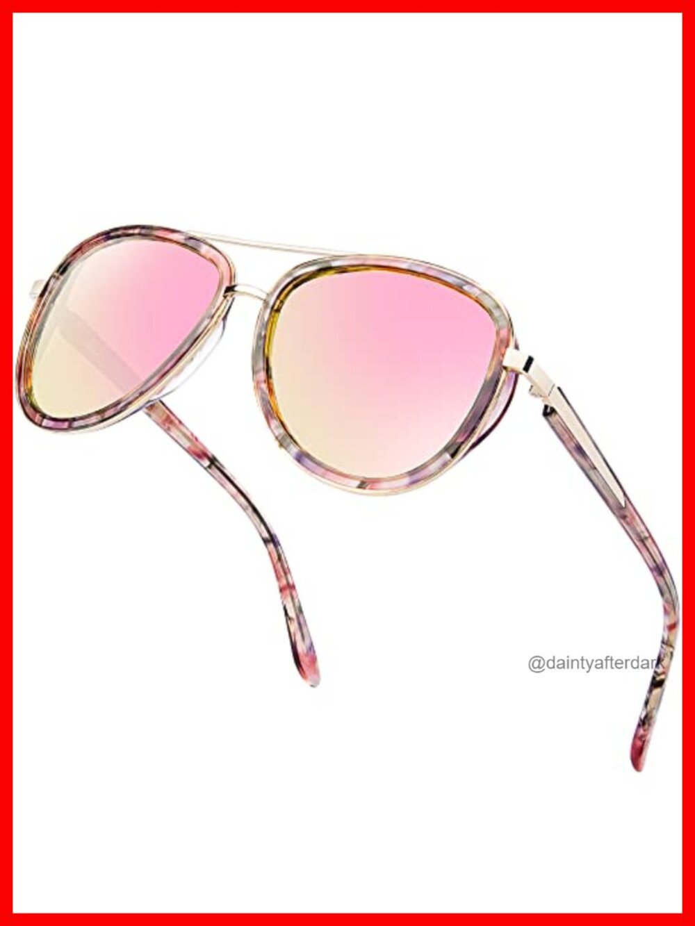 Acetate Polarized Sunglasses Womens Luxury Aviator UV Protection